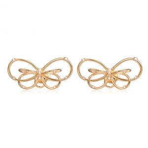 Open image in slideshow, &quot;Beverly&quot; Butterfly Diamond Earrings
