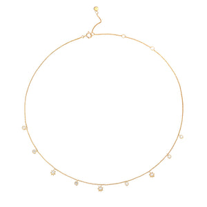 Open image in slideshow, &quot;Starry&quot; Nine Diamond Constellation Necklace
