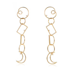 Open image in slideshow, &quot;Bidou&quot; Sun and Moon Earrings
