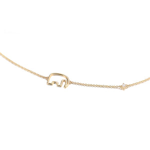 "Emma" Elephant Diamond Necklace