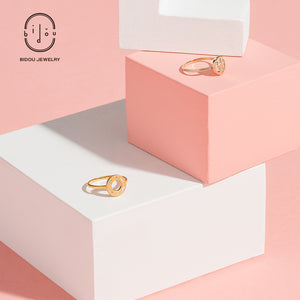 "Clique" Multi-Shaped Diamond Ring Matte Finished