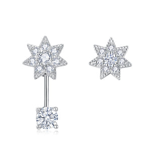 Open image in slideshow, &quot;Starry&quot; Half and Half Diamond Earrings
