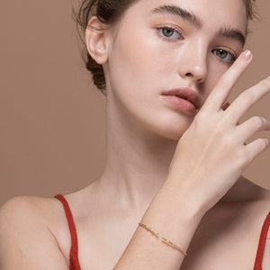 "Babe" Flexible Diamond Bangle Matte Finished
